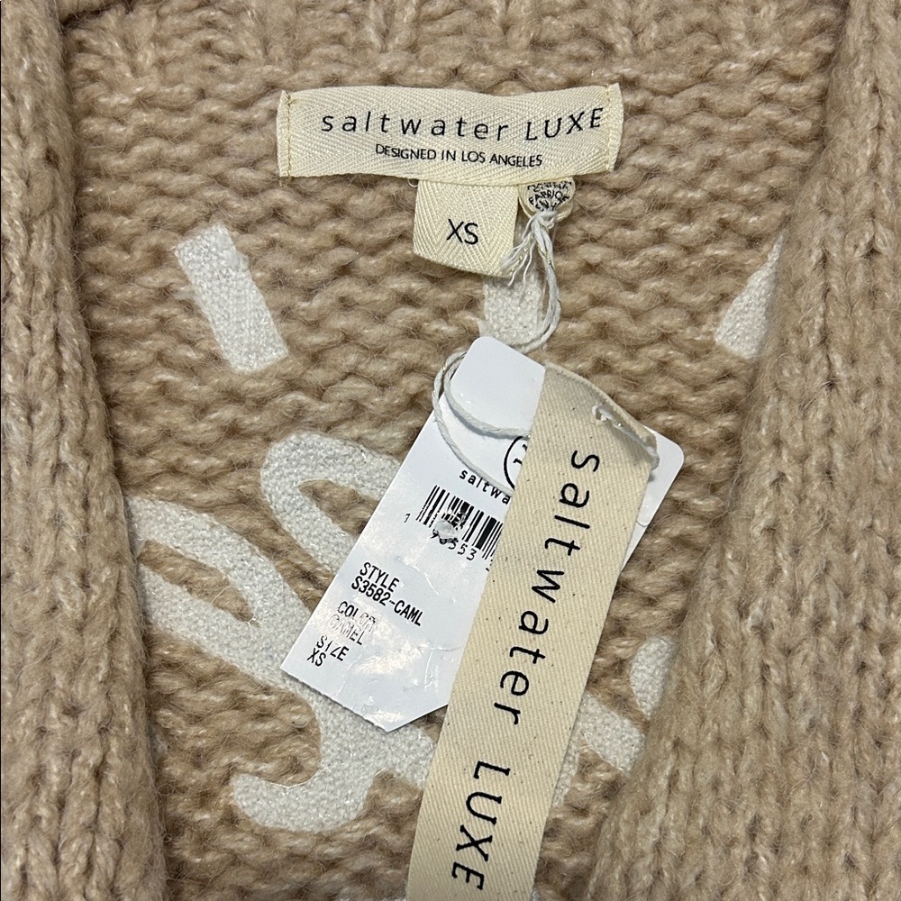 Saltwater Luxe "Hello Sunshine " Colorful Knit Cardigan Size XS NWT - Picture 4 of 10